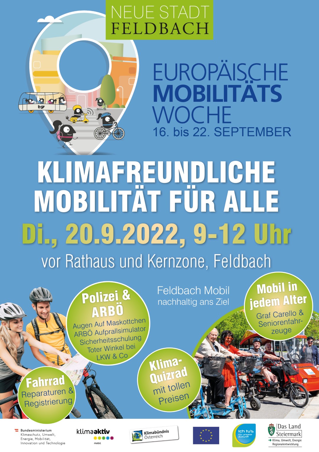 Mobilitätstag Feldbach, 20.09.2022, 9-12 Uhr