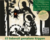 Plakat Gossendorfer Krippenweg 2025