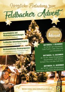 Herzliche Einladung zum Feldbacher Advent 2022 mit dem neuen Adventspaziergang