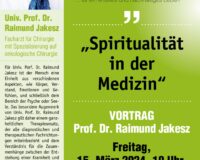 Vortrag Dr. Jakesz Plakat