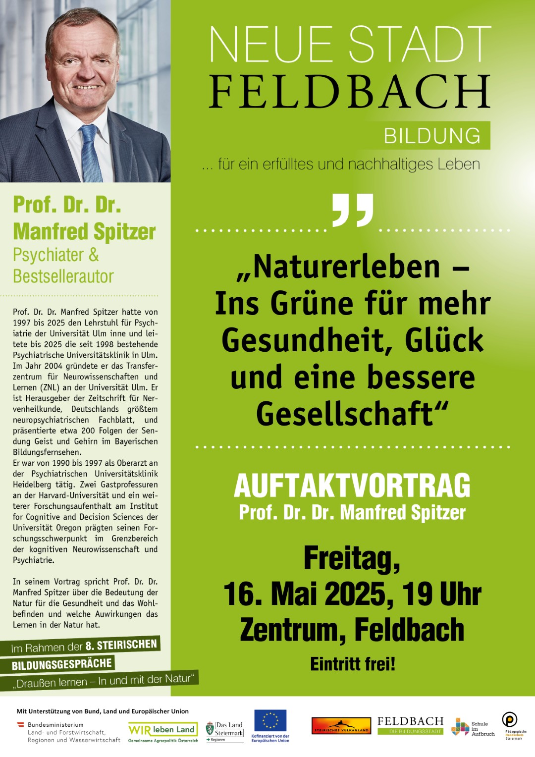 Vortrag Manfred Spitzer, 16. Mai