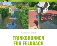 Trinkbrunnen und Förderlogos