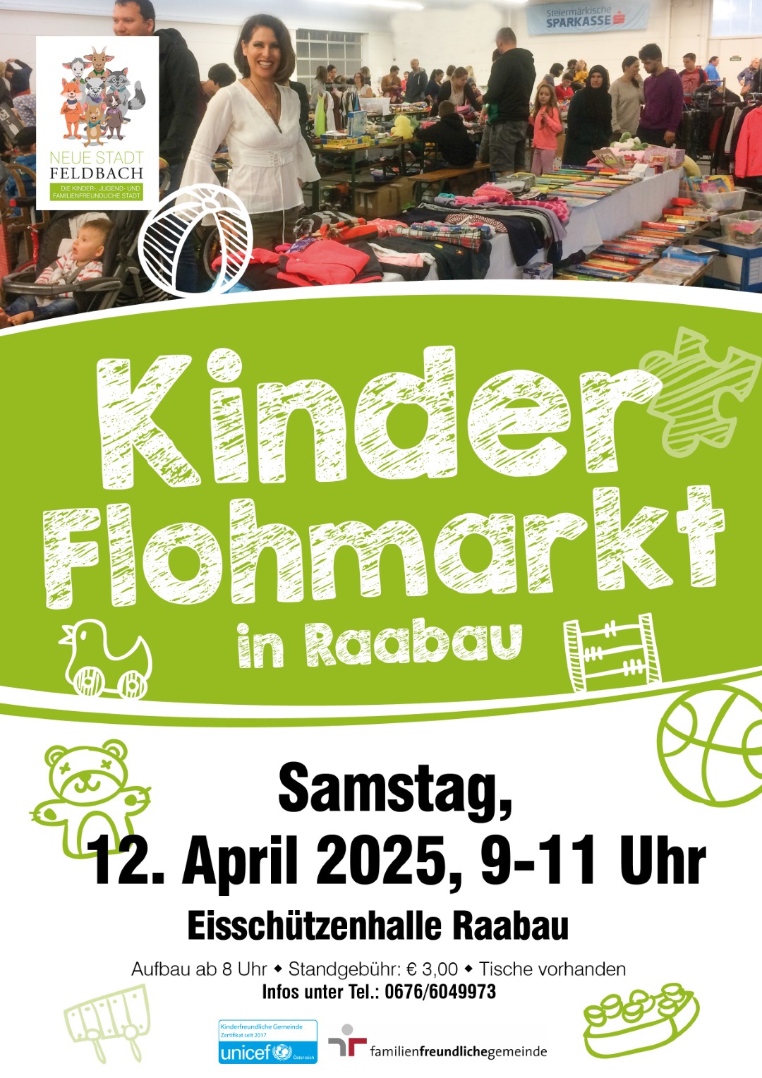 Kinderflohmarkt Raabau, 12. April, 9-11 Uhr