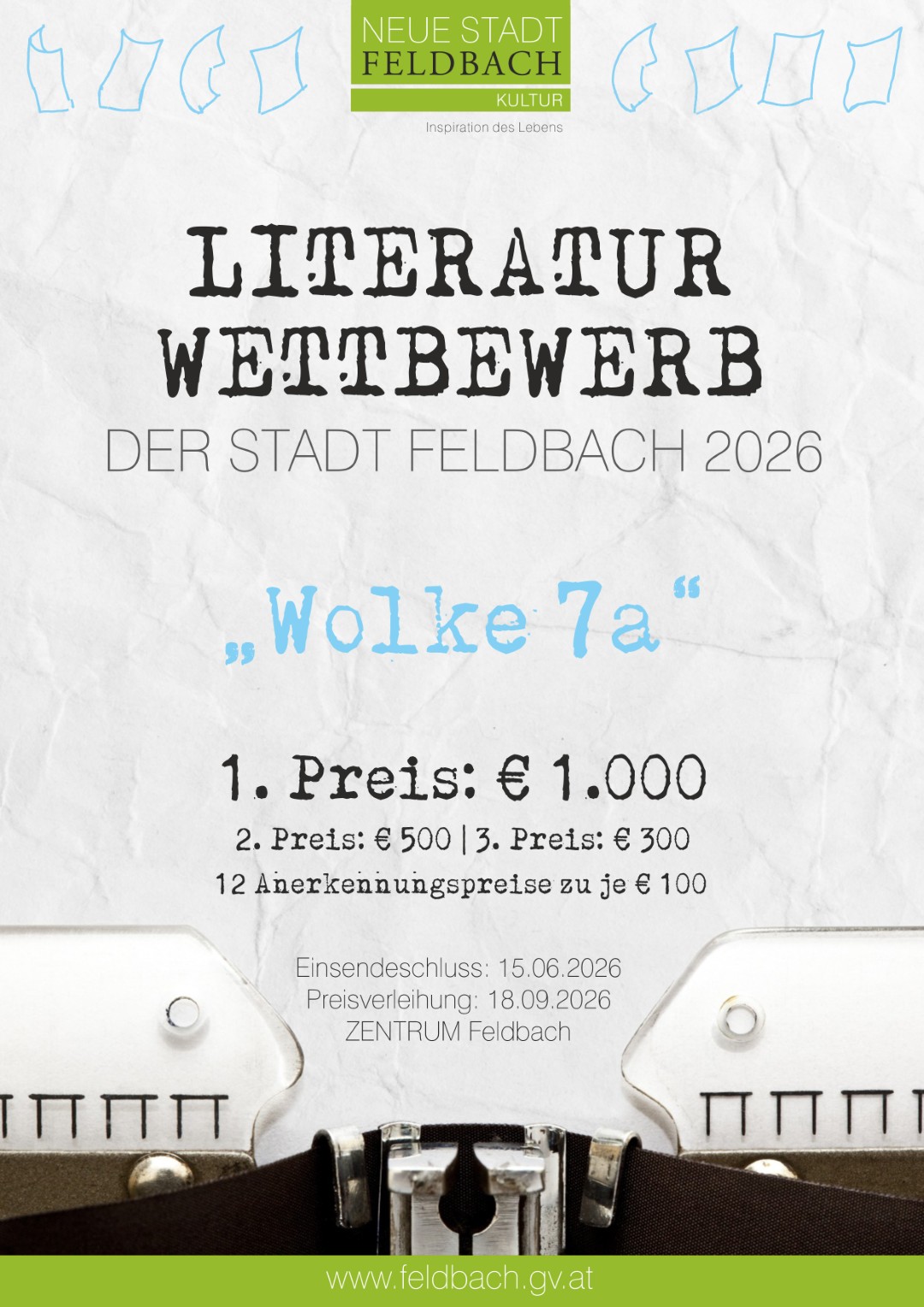Literaturwettbewerb Plakat