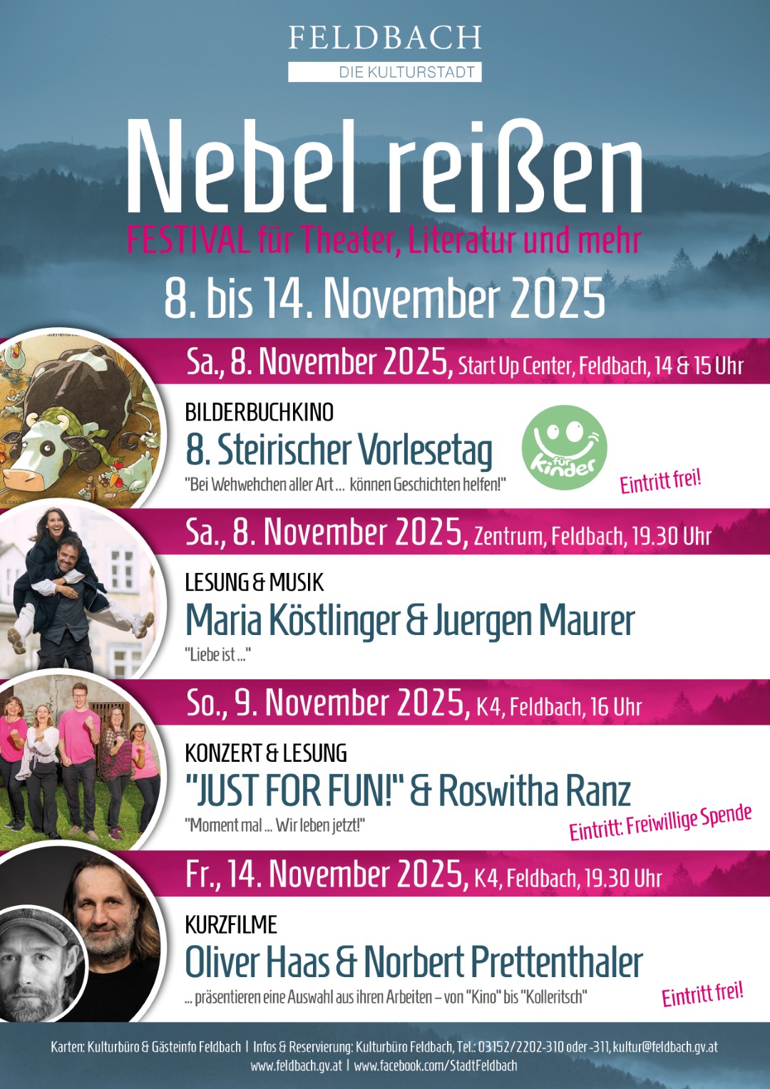 Nebel reißen übersicht