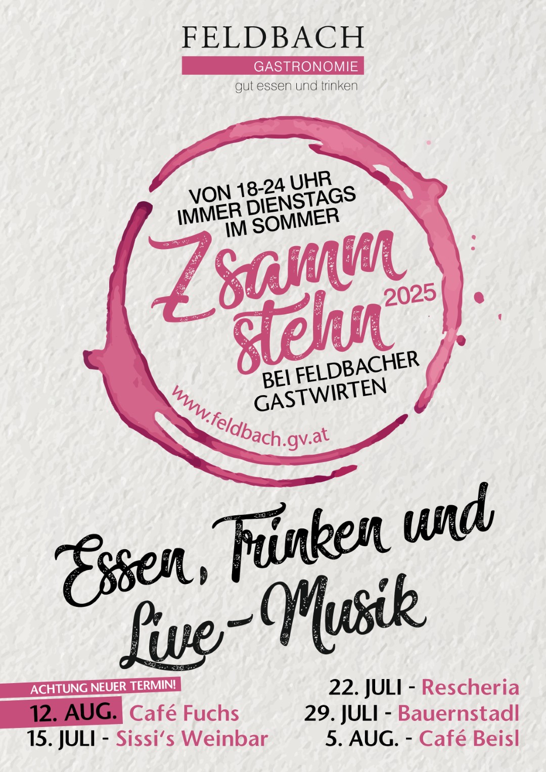 Zsammstehn 2025 Plakat